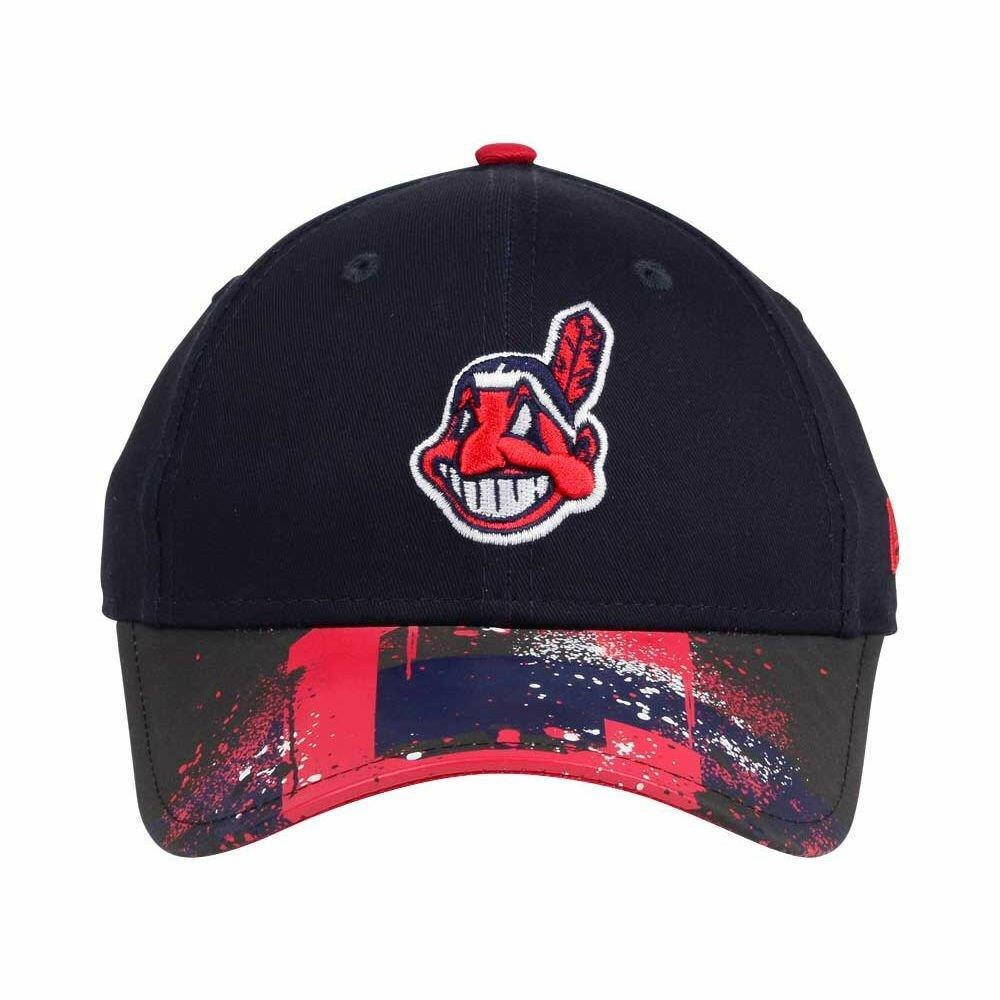 Cleveland Indians MLB Splatter Vize Chief Wahoo Retired Logo Guardians C